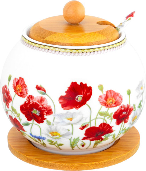 Изображение товара Сахарница Elan Gallery Маки + ложка / 420654