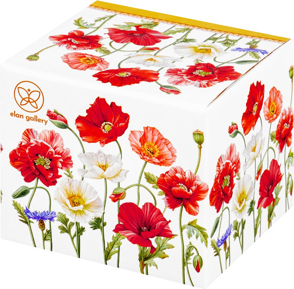 Изображение товара Сахарница Elan Gallery Маки + ложка / 420654