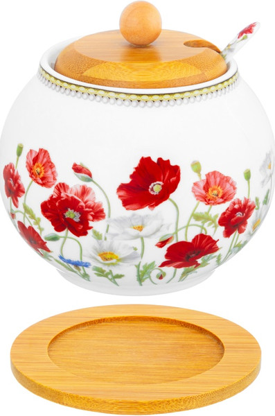 Изображение товара Сахарница Elan Gallery Маки + ложка / 420654