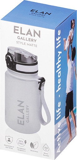 Изображение товара Бутылка для воды Elan Gallery Style Matte / 280217 (белый)
