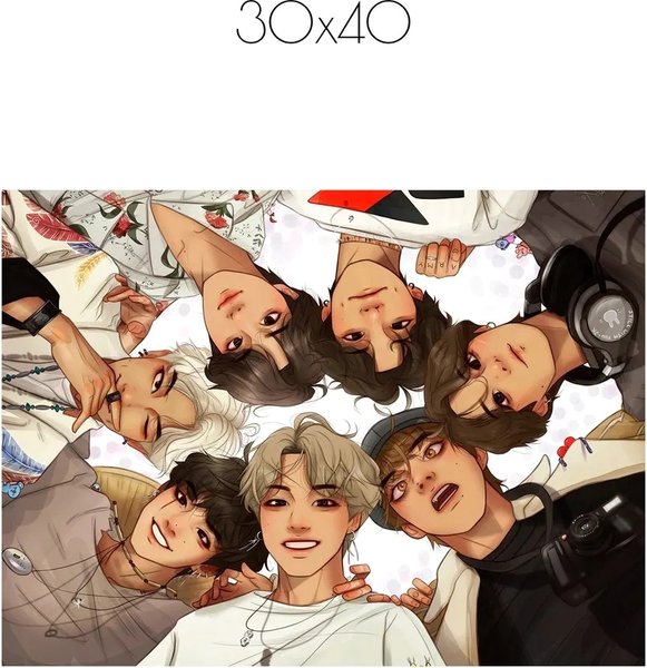 Изображение товара Постер Citydecor K-Pop 5 (30x40)