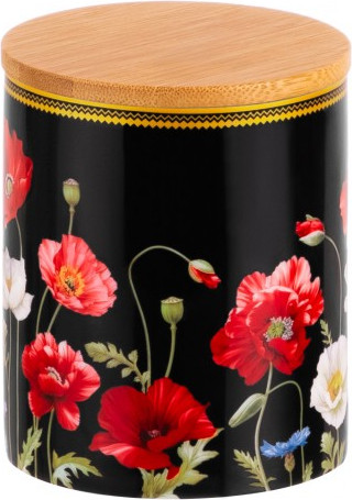 Изображение товара Емкость для хранения Elan Gallery Маки на черном / 420661