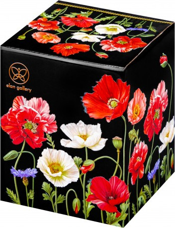 Изображение товара Емкость для хранения Elan Gallery Маки на черном / 420661