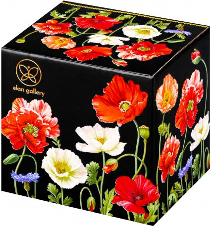 Изображение товара Кружка Elan Gallery Маки на черном / 420672
