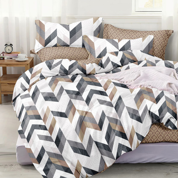 Изображение товара Комплект постельного белья Alleri Поплин Luxe 1.5сп / П-342