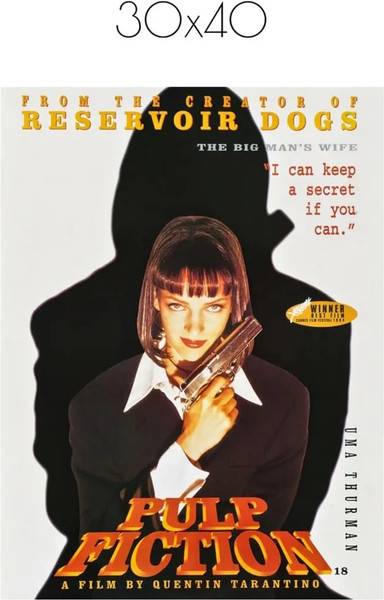 Изображение товара Постер Citydecor Криминальное чтиво 8 (30x40)