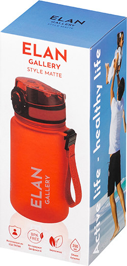 Изображение товара Бутылка для воды Elan Gallery Style Matte / 280218 (красный)