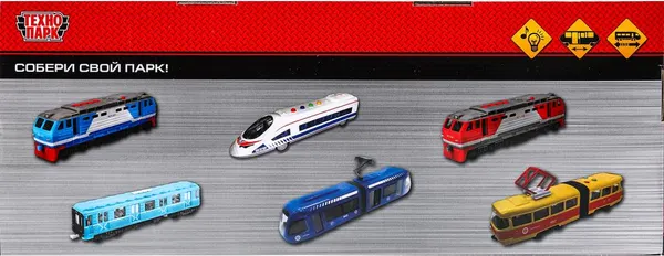 Изображение товара Поезд игрушечный Технопарк Электричка / COMTRAIN-30PL-GNWH