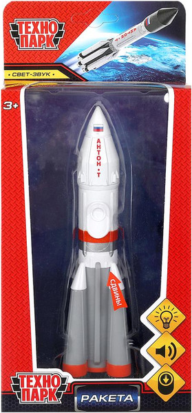 Изображение товара Ракета игрушечная Технопарк ROCKET-18SL-WHGY-WOD
