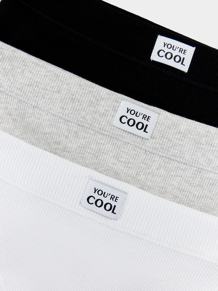 Изображение товара Комплект женских трусов Mark Formelle 412491-3 (р.90, белый-10/декор)