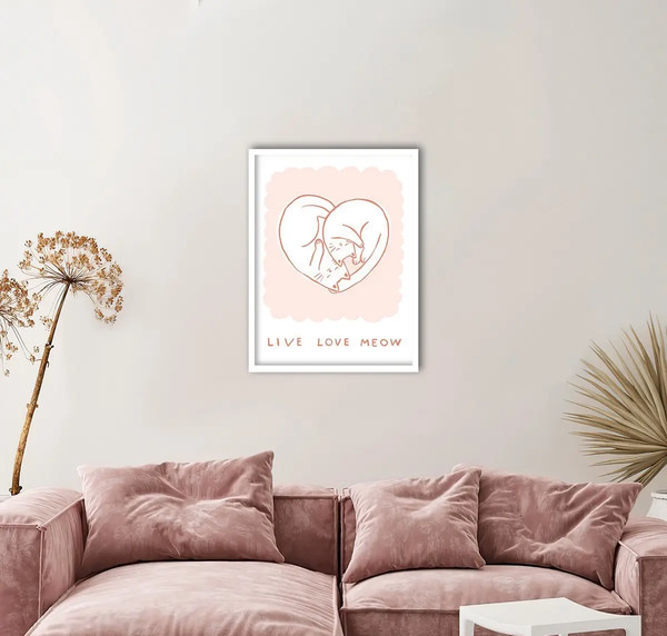 Изображение товара Постер Citydecor Live, Love, Meow 1 (30x40)