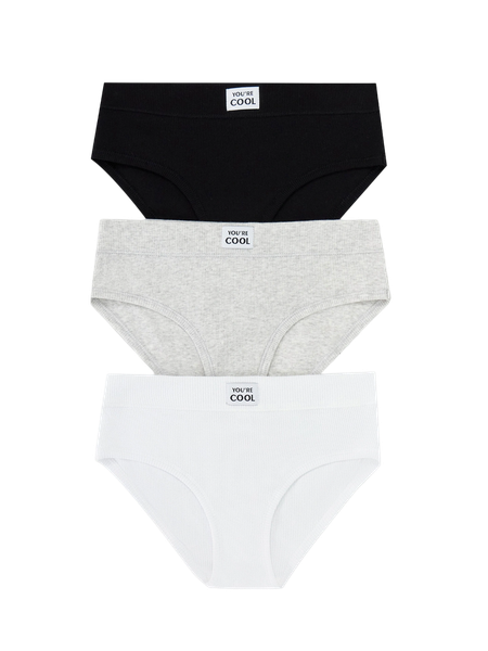 Изображение товара Комплект женских трусов Mark Formelle 412491-3 (р.102, белый-10/декор)