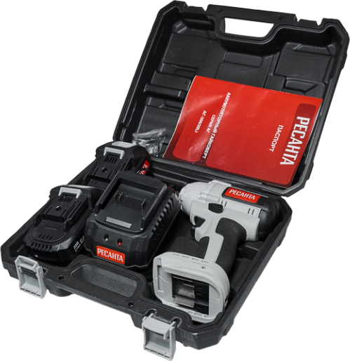 Изображение товара Аккумуляторный гайковерт Ресанта АГ-300/20L (75/24/3)