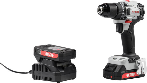 Изображение товара Аккумуляторная дрель-шуруповерт Ресанта ДА-20-2ЛК-БП (75/14/15)