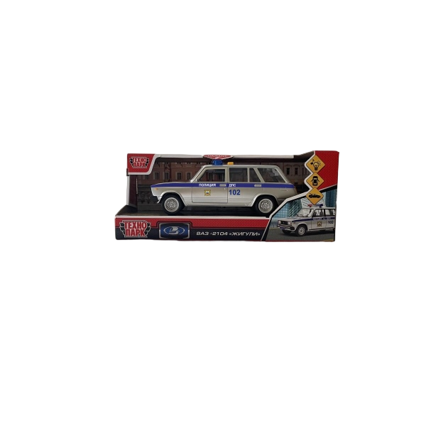 Изображение товара Автомобиль игрушечный Технопарк ВАЗ-2104 Жигули 1967 Полиция / 2104-22PL-POL-SR