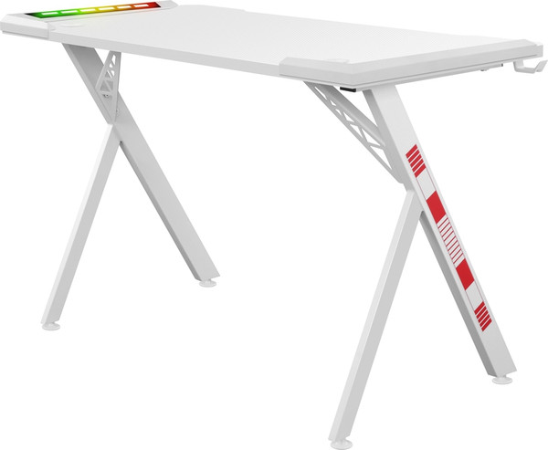 Изображение товара Геймерский стол Defender Infinity RGB / 64332 (белый)