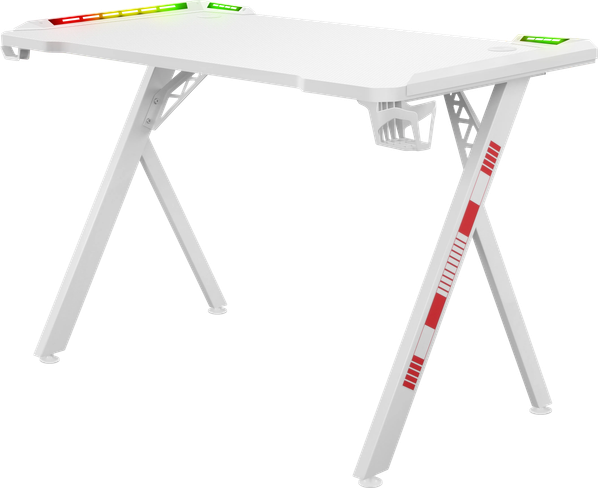 Изображение товара Геймерский стол Defender Infinity RGB / 64332 (белый)