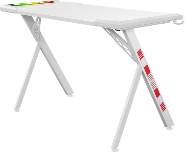 Изображение товара Геймерский стол Defender Infinity RGB / 64332 (белый)