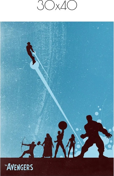 Изображение товара Постер Citydecor Мстители 3 (30x40)
