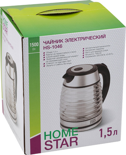 Изображение товара Электрочайник HomeStar HS-1046 / 108854 (черный)