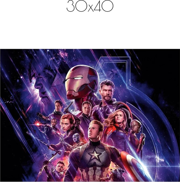 Изображение товара Постер Citydecor Мстители 9 (30x40)