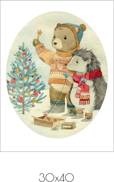 Изображение товара Постер Citydecor New Year 10 (30x40)