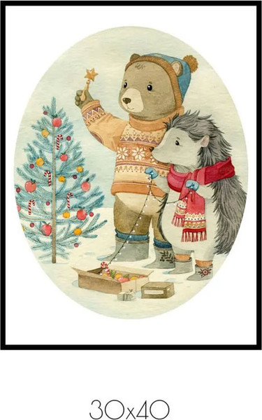 Изображение товара Постер Citydecor New Year 10 (30x40)