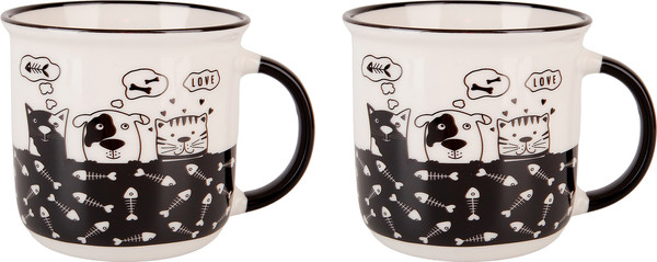 Изображение товара Набор кружек Nouvelle Сat&dog / 1360048-2-Н2 (2шт)