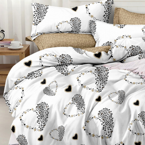 Изображение товара Комплект постельного белья Alleri Поплин Luxe 2сп с европростыней / П-344