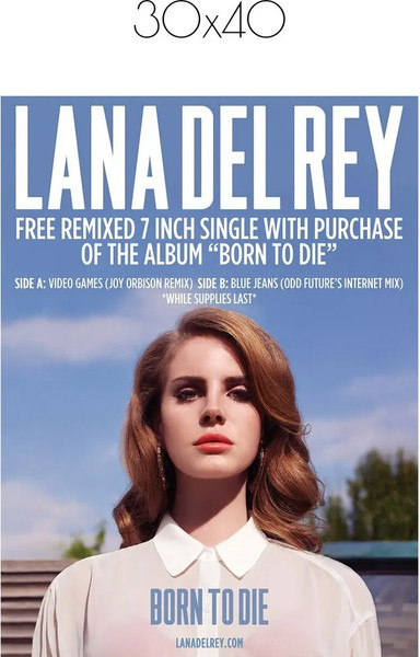 Изображение товара Постер Citydecor Lana Del Rey 1 (30x40)