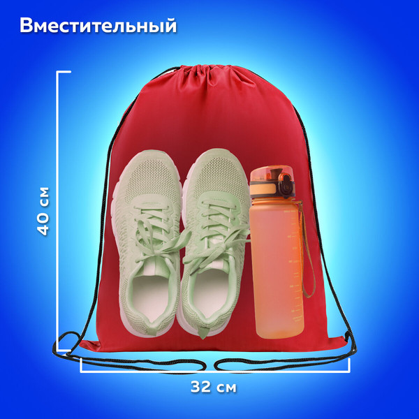 Изображение товара Мешок для обуви Пифагор 271616 (красный)
