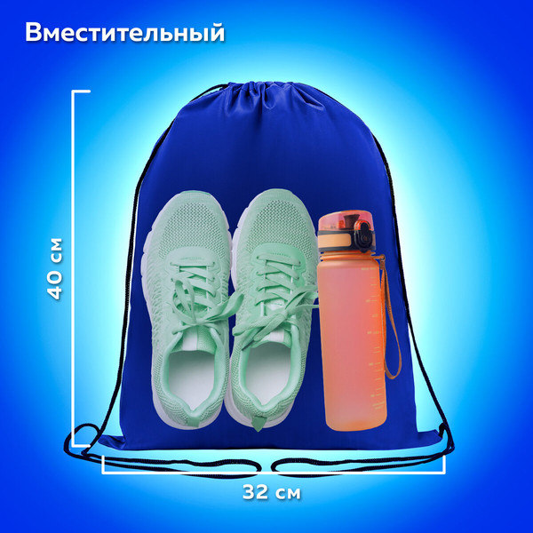Изображение товара Мешок для обуви Пифагор 271617 (синий)