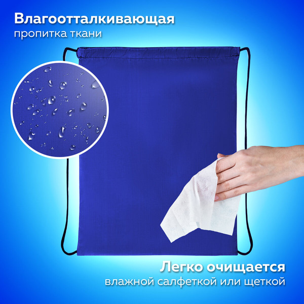 Изображение товара Мешок для обуви Пифагор 271617 (синий)