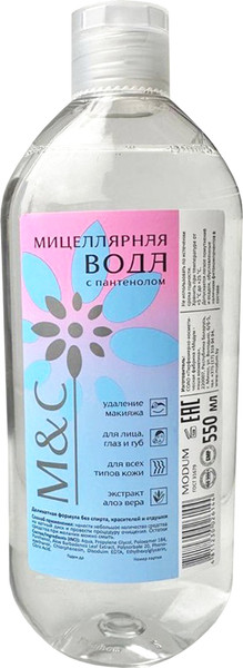 Изображение товара Мицеллярная вода Modum М&C Пантенол (550мл)