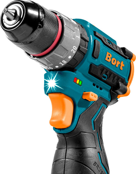 Изображение товара Аккумуляторная дрель-шуруповерт Bort BAB-16U 2x2А.ч (93414882)