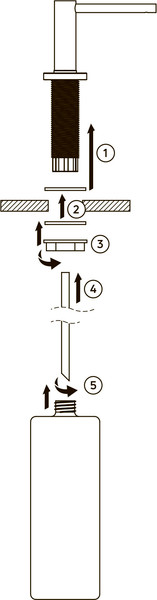 Изображение товара Дозатор для жидкого мыла Deante Aster ZZZ_F0DD