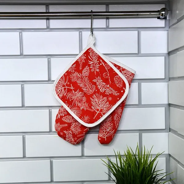 Изображение товара Набор прихваток Мультидом Сказочный лес МТ2-434 (красный)