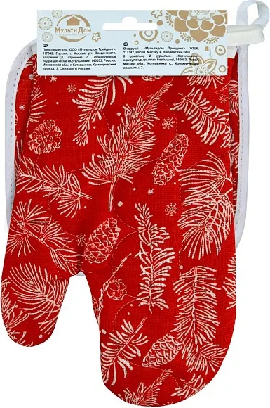 Изображение товара Набор прихваток Мультидом Сказочный лес МТ2-434 (красный)