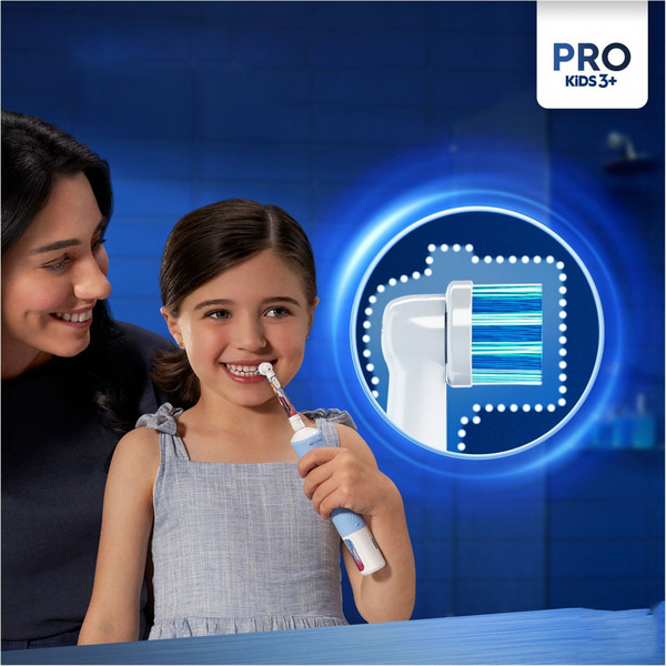 Изображение товара Электрическая зубная щетка Oral-B Vitality Pro Kids Frozen + насадки Frozen 4шт