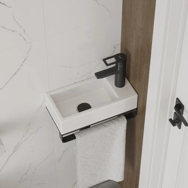 Изображение товара Умывальник Teymi Hanna 37 / T50905 (правый, белый)