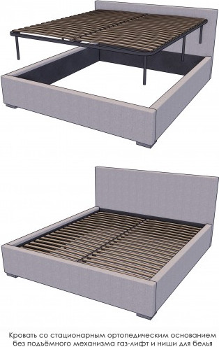 Изображение товара Двуспальная кровать Elmax Барлетта 200x200 Cтационарное  (Glory 15)