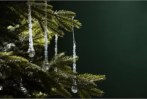 Изображение товара Набор елочных игрушек Tkano New Year Essential Icy sparkles / TK24-NY_DEC0006 (6шт)