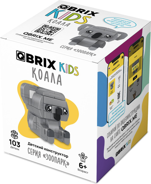 Изображение товара Конструктор QBRIX Kids Зоопарк. Коала 30054