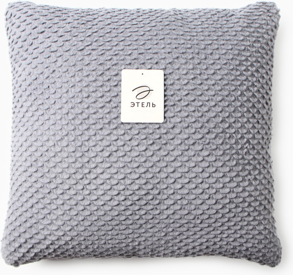 Изображение товара Подушка декоративная Этель Квадрат / 10766738 (серый)