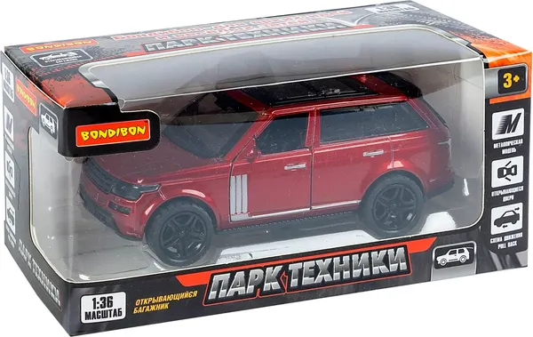 Изображение товара Масштабная модель автомобиля Bondibon Внедорожник / ВВ6424
