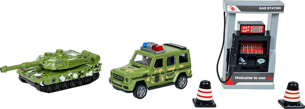 Изображение товара Автозаправка игрушечная Bondibon Автозаправочная станция. Военная техника / ВВ6461