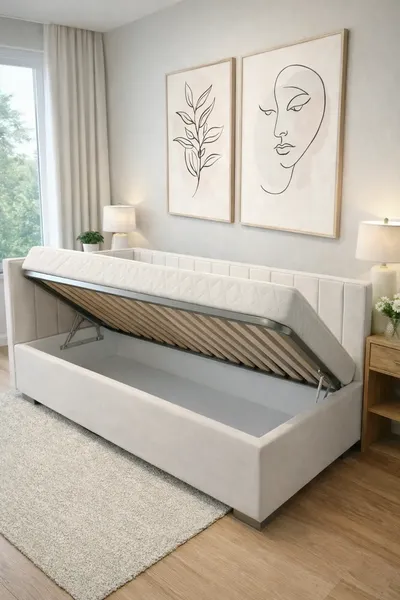 Изображение товара Односпальная кровать Elmax Ровена 90x200 (Glory 24, белый)