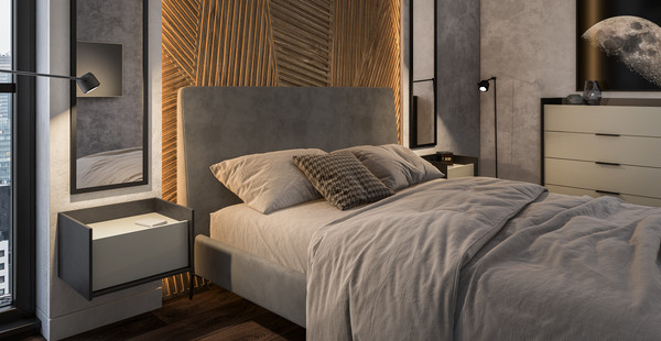 Изображение товара Зеркало Мебель-Неман Люксор МН-042-17-С1 (черный)