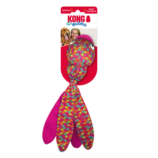 Изображение товара Игрушка для собак KONG Wubba Finz S / 68467 (светло-розовый)