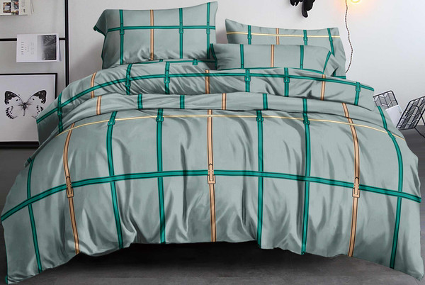 Изображение товара Комплект постельного белья PANDORA №22820-6 (S/P) 2.0 с европростыней (полисатин)